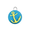 custom metal d ring zipper pull for bag rubber zipper puller