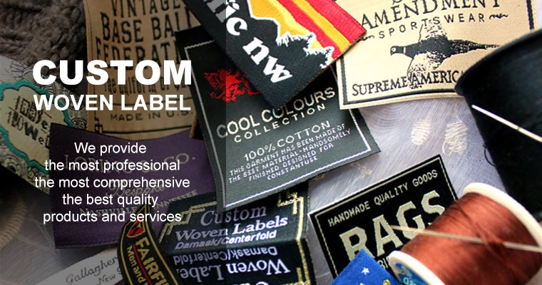 Custom Iron On Sewing Label Tags Adhesive T Shirt Woven Custom Iron On Sewing Label Tags