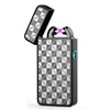 Electric lighter USB Rechargeable Flame-less Windproof Electronic Pulse Double Arc Cigarette Lighter