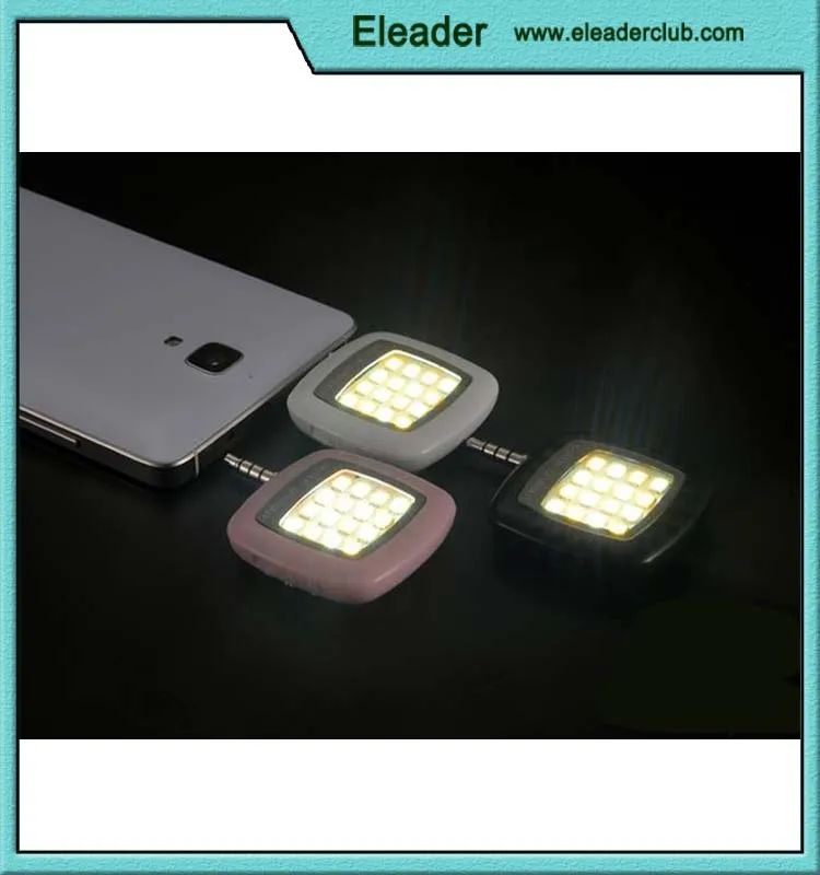 Universal Portable Mini 16 LED Night Using Selfie Enhancing Dimmable Flash Cellphone Camera Flash Fill-in Light