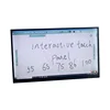 Hot sale 10 points writing touch screen monitor with wireless keyboard and tempered glass