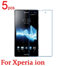 5pcs Ultra Clear LCD Screen Protector Film Cover For Sony Xperia ion LT28H Protective Film + cloth
