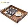 Decorative Retro Nesting Coffee Table Real wood serving tray