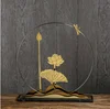 Darchin Chinese noble lotus elements stainless steel sculptures tabletop decorations