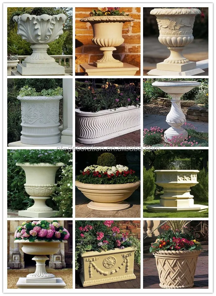 Antique Garden Stone Artificial Flower Pot For Sale Ntmf F170s Buy