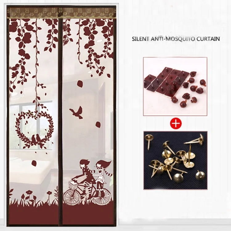 Factory Hot Sales Anti Mosquitoes Curtain Type Magnetic Screen For Doors And Windows