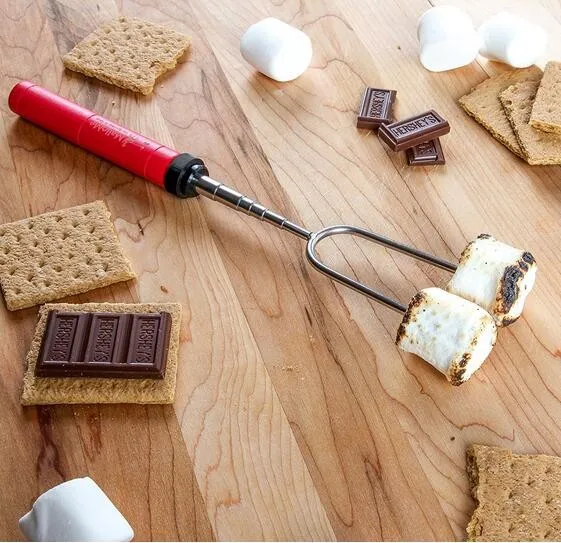 Telescoping Rotating Smores Skewers & Marshmallow Sticks - Buy Smores ...