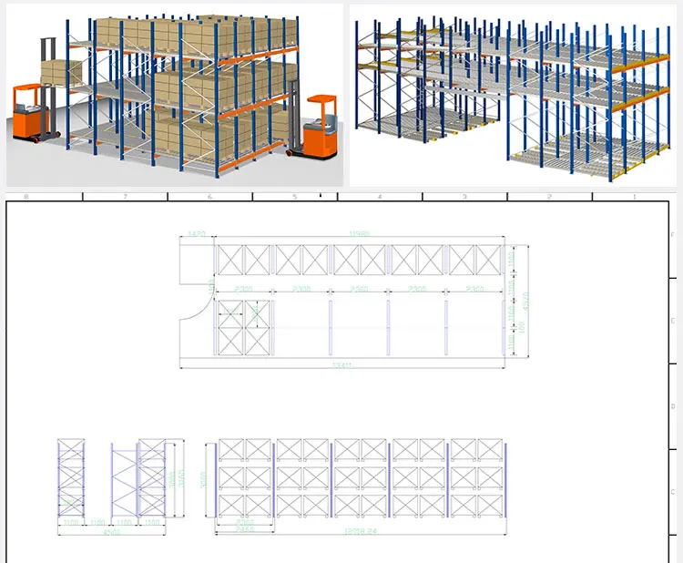 Heavy Duty Warehouse Selective Pallet Rack