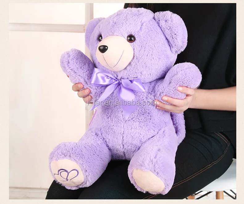 purple color teddy bear