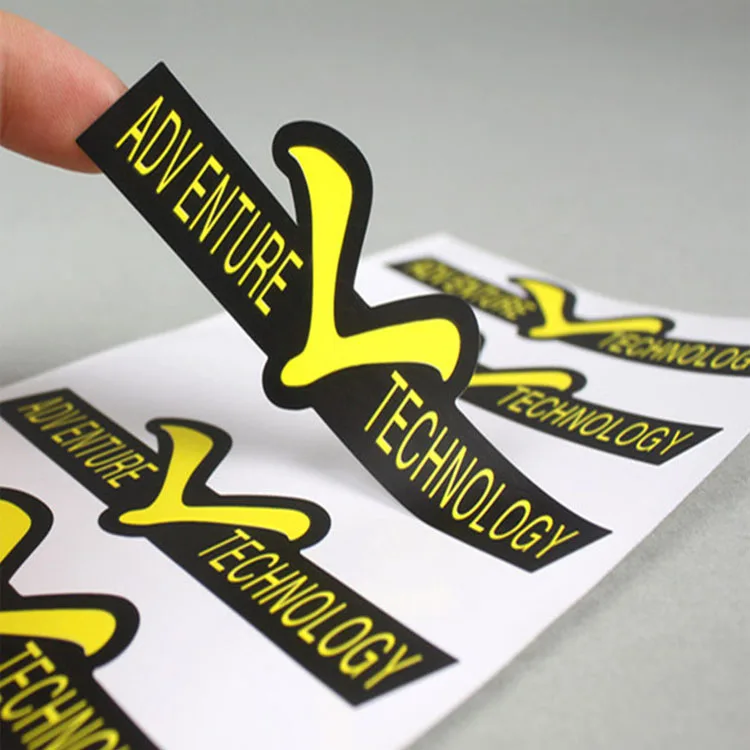 Custom logo printing eco friendly die cut sticker