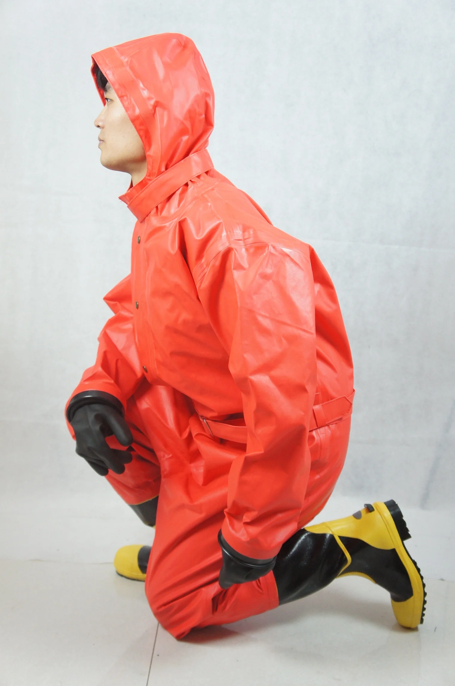 PVC chemical protective safety suit En standard, View chemical ...