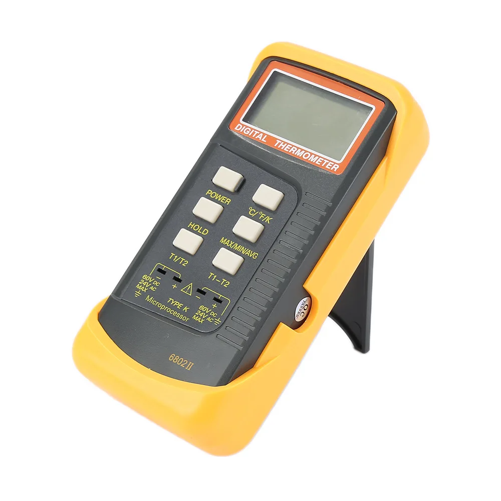 6802 II Dual Channel Digital Thermometer – 2x K-Type Thermocouple Temperature Meter