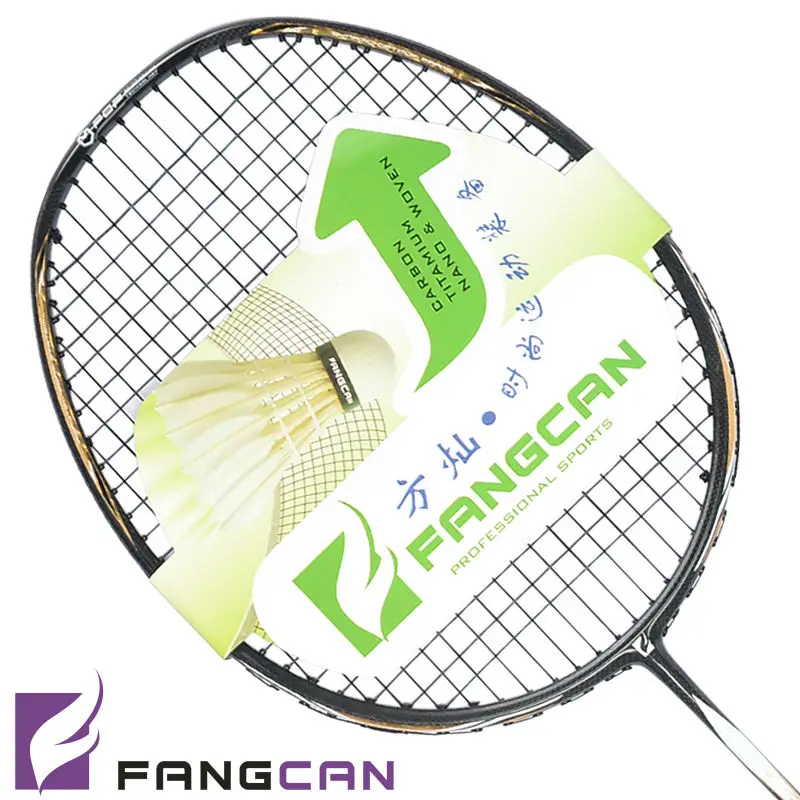 FANGCAN N90 Professional Carbon Fiber Badminton Racket Gold with Case 