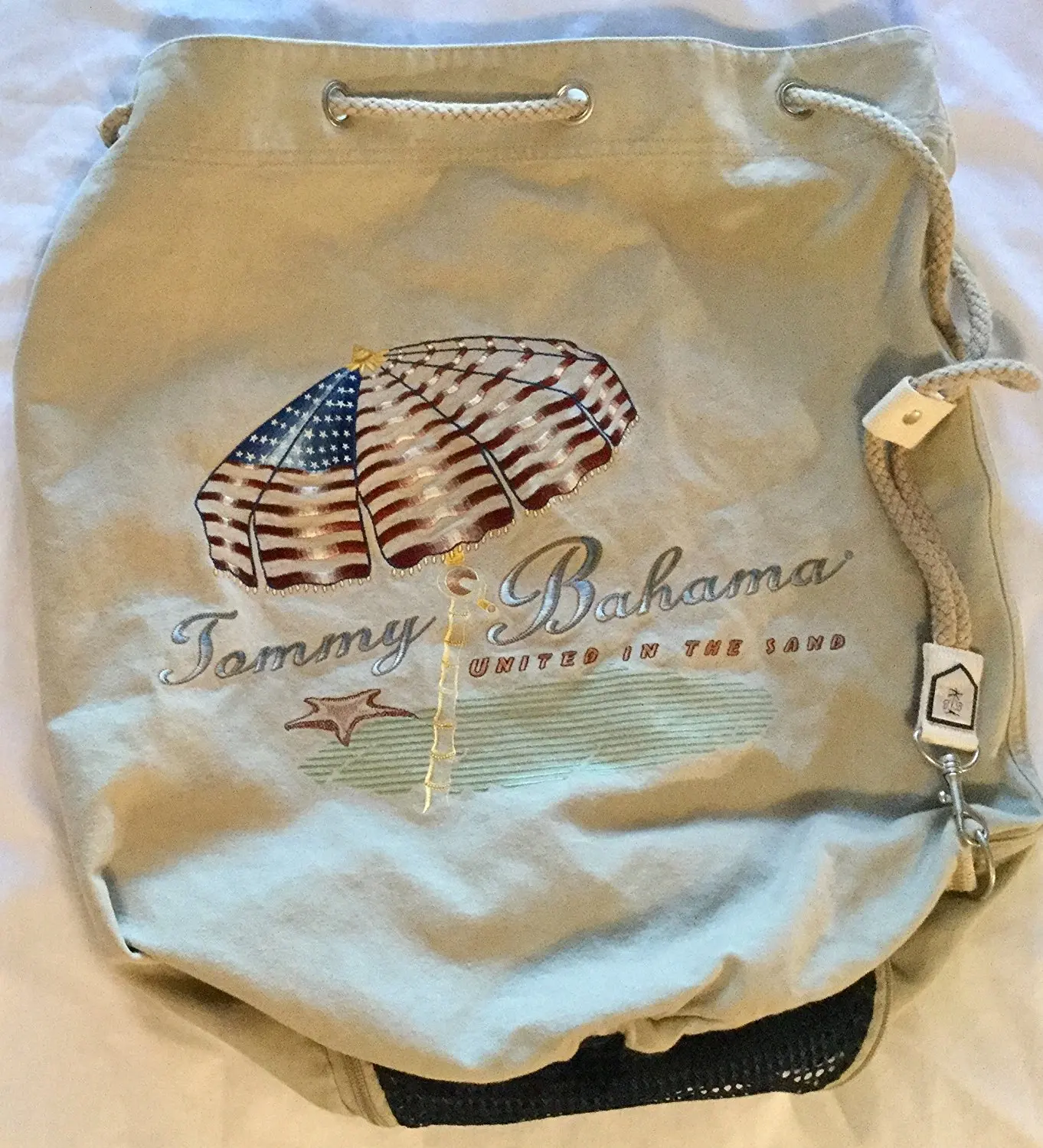 Buy Tommy Bahama Bag, 22" X 20", "United in the Sand". Drawstring