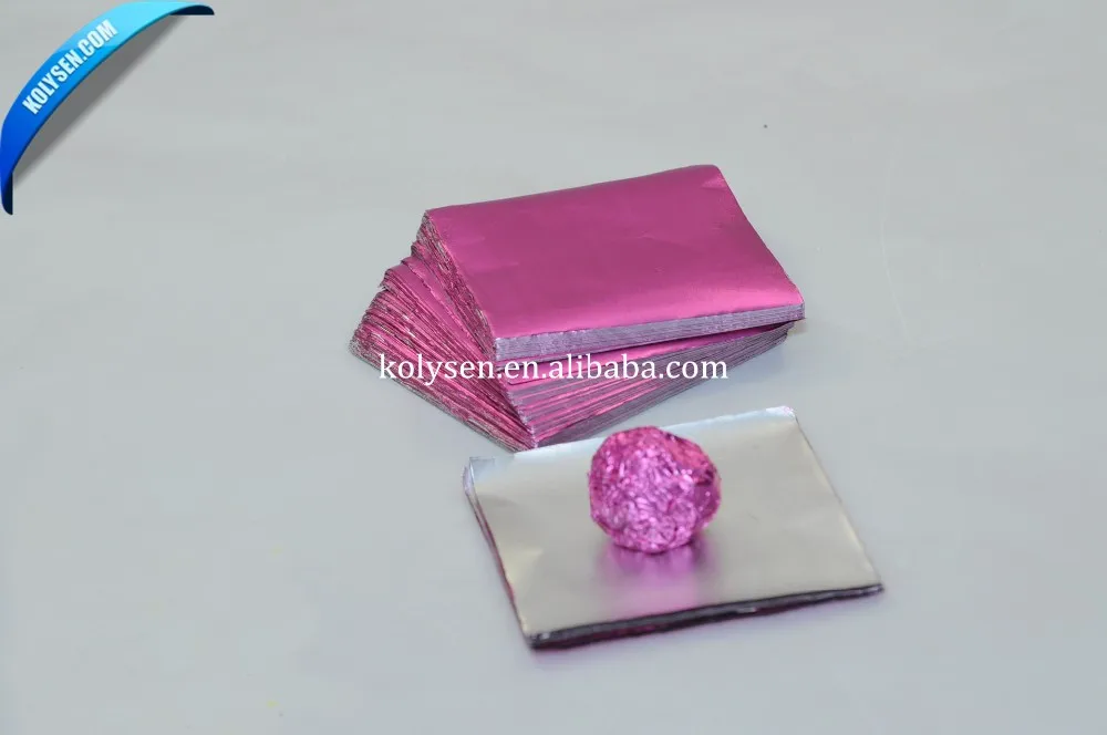 colorful aluminum foil for chocolate wrapper