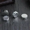 925 Sterling Silver Beads DIY Bracelet Necklace Spacer Bead Hammered Flat Beads Round Beads For Jewelry Making