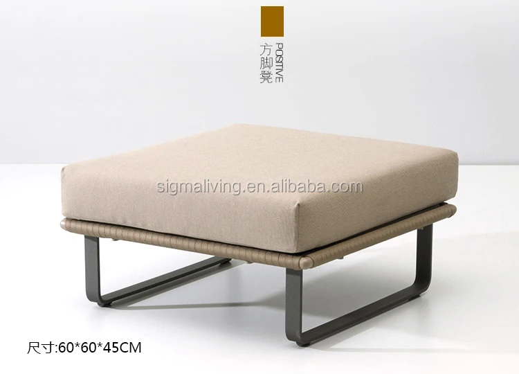New Arrival Model Outdoor Patio Villa Leisure Way Hotel Waterproof Garden Rope Chair Sofa Sets Furniture
