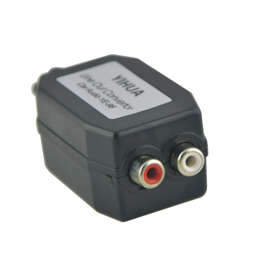 Auto Black Shell Line Out Speaker Level To 2 Rca Input Audio Impedance