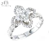 Most Popular Japanese Antique Real Diamond Wedding Engagement Promise Pendant Rings in 18k Solid Gold Diamond