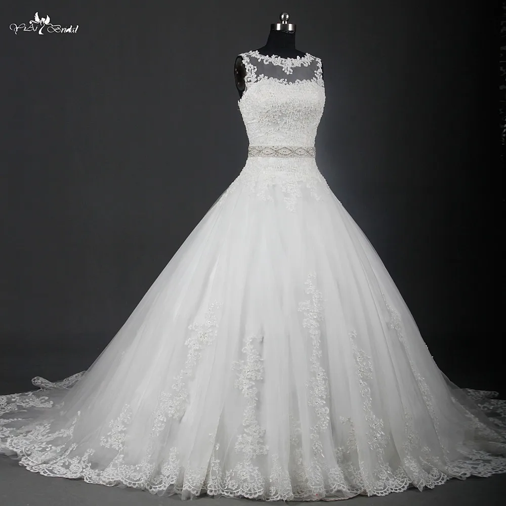 Rsw951 Latest Bridal Wedding Gown Designs With Crystal Belt - Buy ...