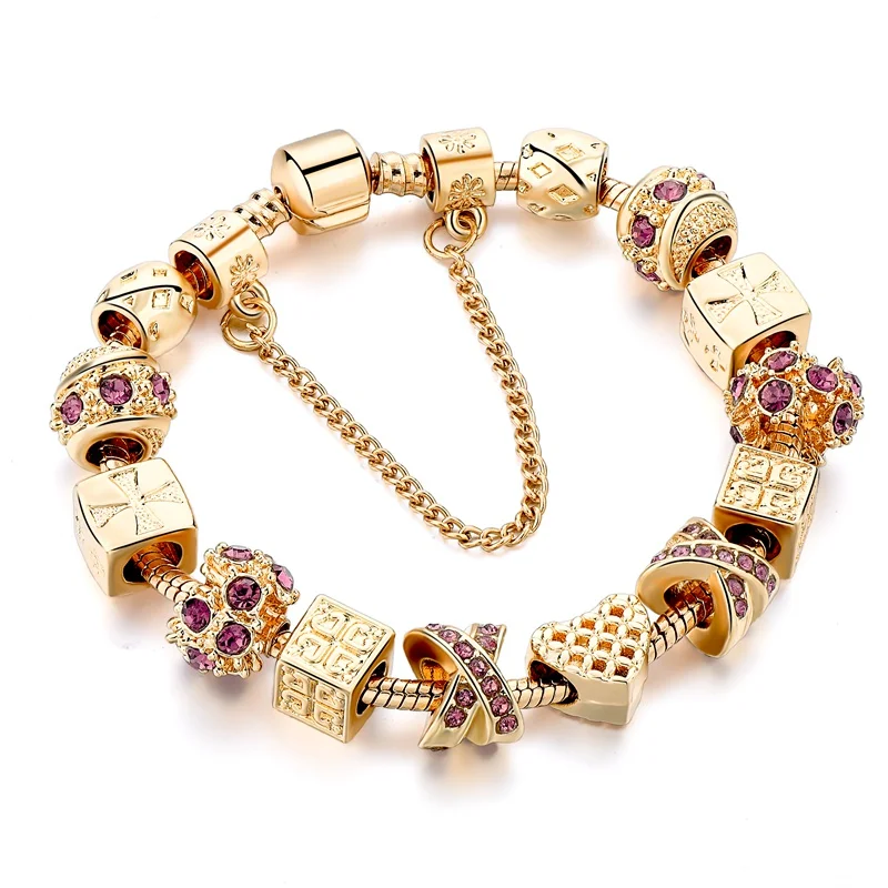Fashion Silver Jewelry Wholesale European Charm Beads Bracelet For ...