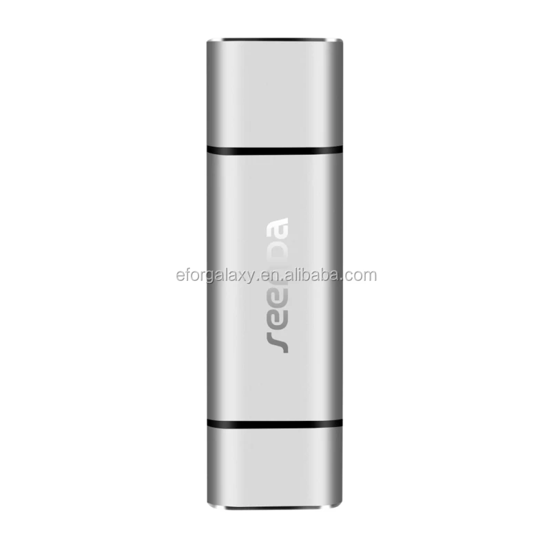 Seenda 3 in 1 USB-C / Type-C & Micro USB & USB 3.0 Aluminum Alloy Memory / OTG Card Reader - ANKUX.COM
