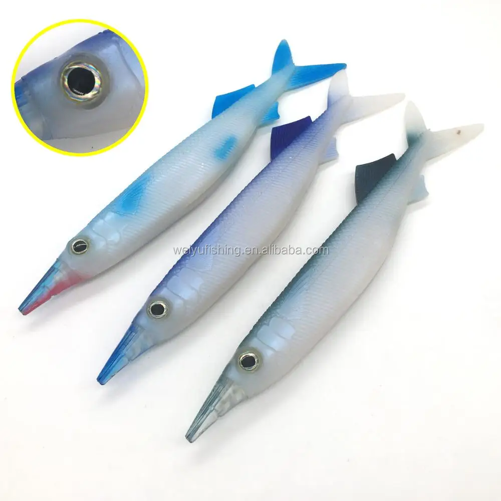 Garfish Soft Lure Soft Plastic Fishing Lures Bass Fishing Saltwater