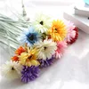 Factory Direct Silk Single Stem Frosted Sun Flower Gerbera Daisy Flower For Home Decoration Floral Arrangements