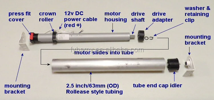 tubular motor for roller shutter