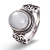 Handmade Natural Chalcedony Stone antique jewelry