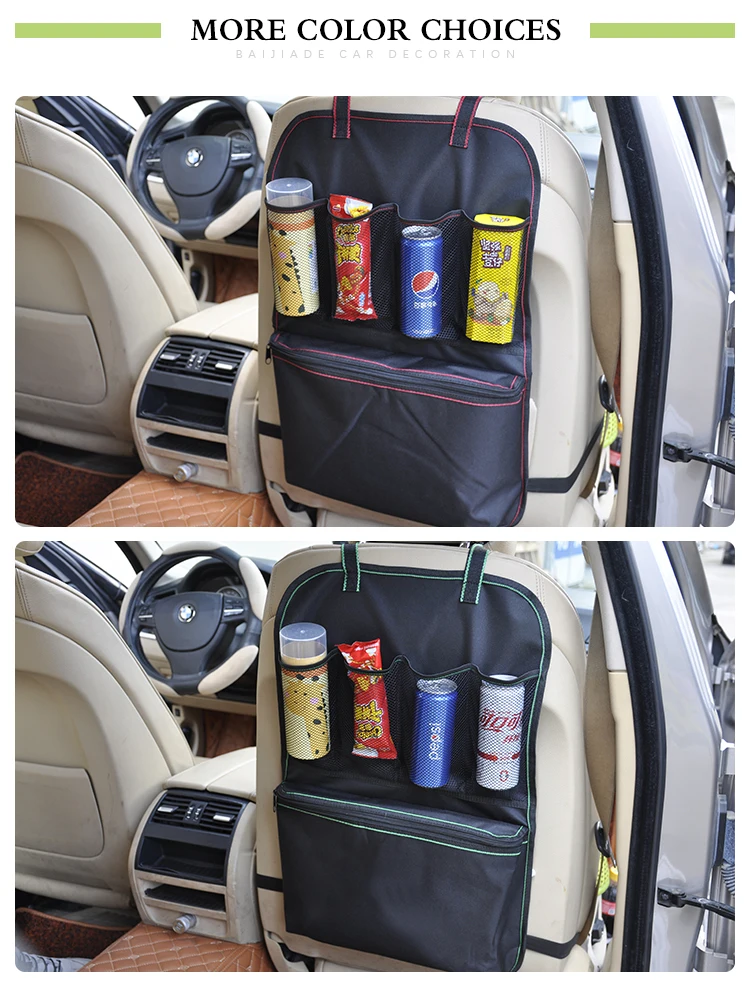 New Design Travel Storage Pocket Car Seat Organizer With Zipper Bag