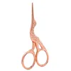 Manufacturer Crane Shape Hair Scissors Rose Gold Color Barber Scissors with Customized Logo