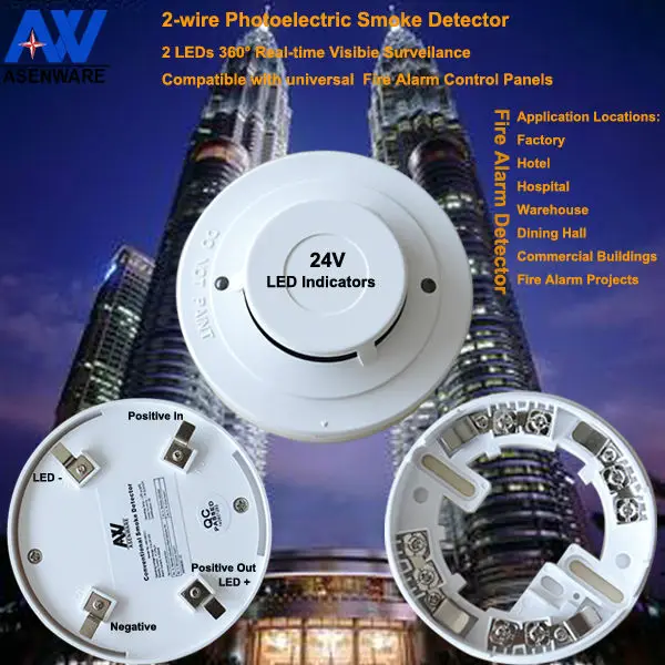 Fire-alarm-oriented Optical Smoke Detector With Dual LED