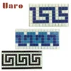 Border mosaic tile swimming pool border