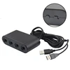 For GameCube Controller Adapter To for Nintendo Wii U/Switch/PC USB 4 Port Controller Adapter