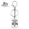 Stainless Steel Caduceus Symbol RN Nurse's Prayer Key Chain