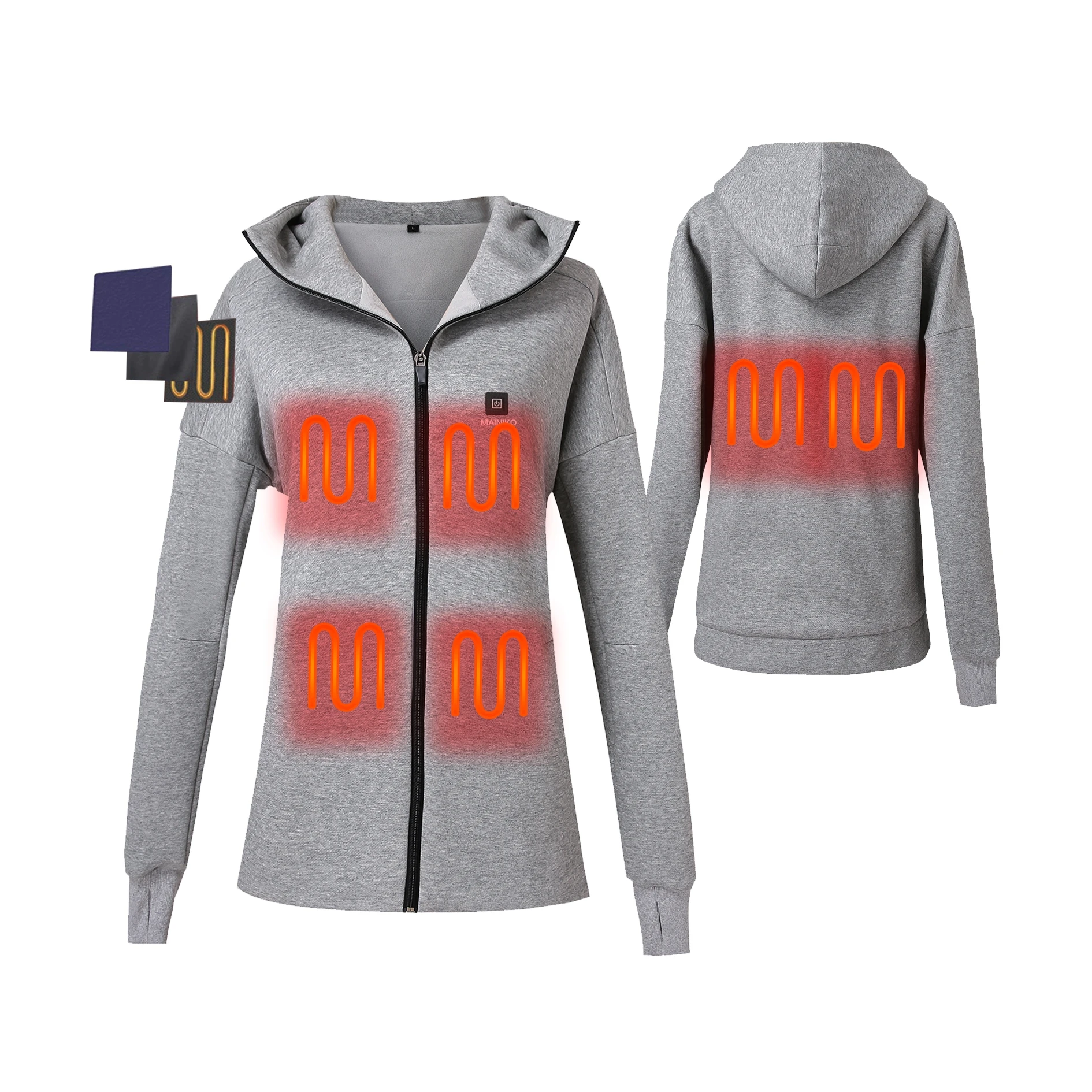 Ski Carbon Fiber Heating Suit Windproof And Waterproof Smart Thermal