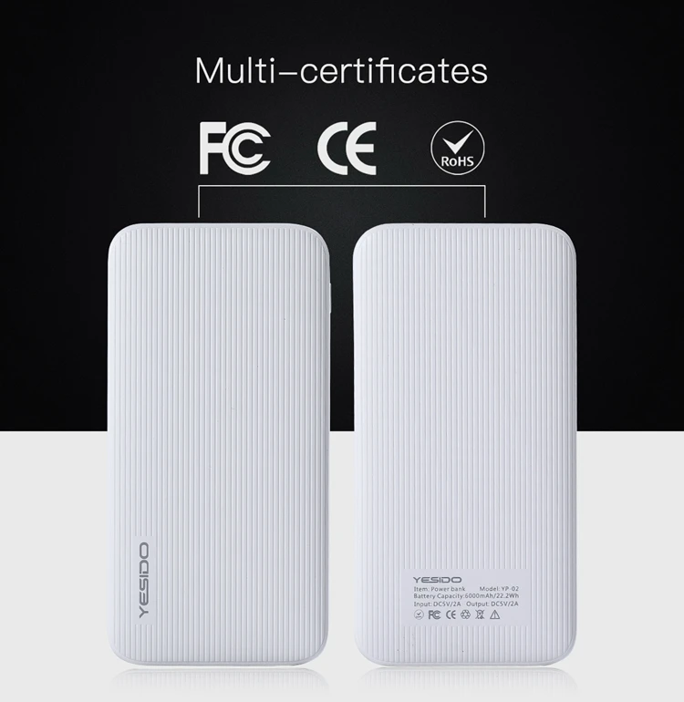 Yesido Fast charging universal portable best price 1 ports smart power bank portable battery charger - ANKUX.COM