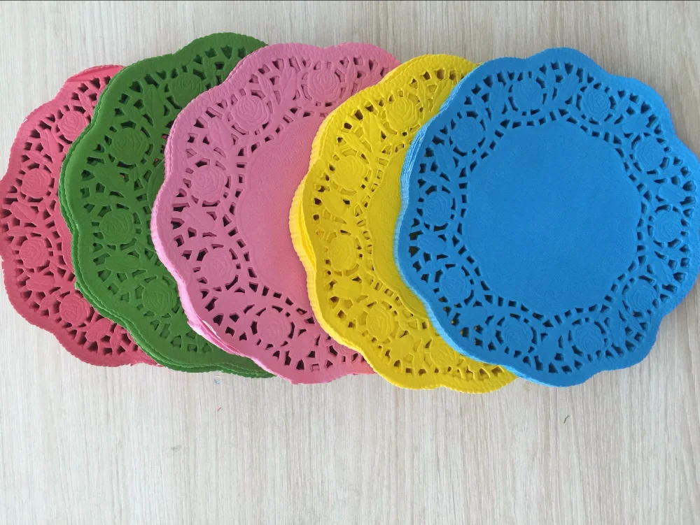 Round Disposable Lace Paper Placemats For Food Buy Paper Placemats