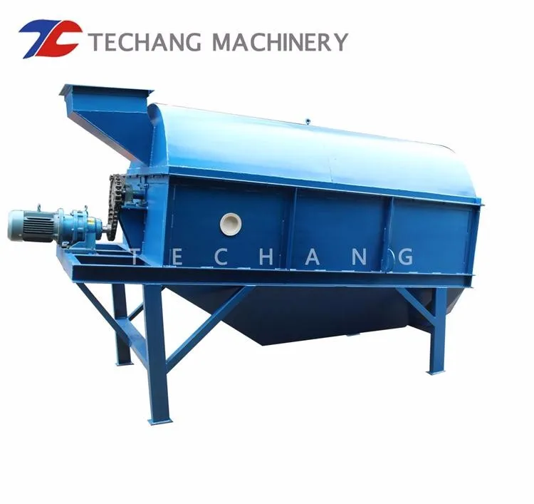 Firewood trommel screen screening machine