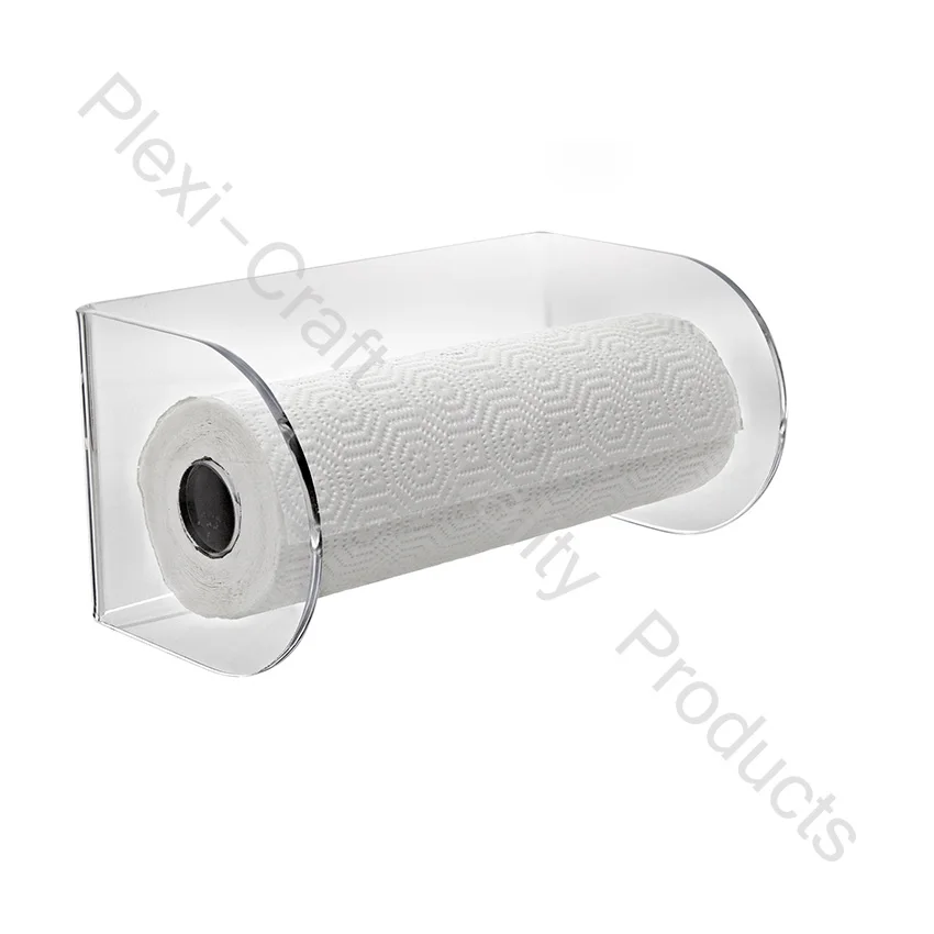 Clear Acrylic Paper Towel Holder,Wall Mount Paper Towel Roll Holder
