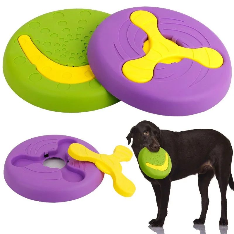 Pet Training Flying Disc Wholesale Double Usage Detachable Dog Flying Disc Buy Silicone Flying