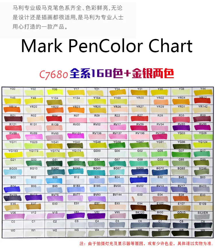 Marie's Mark pen 36color  mark pen scrawl hand-painted desgin drawing mark pen