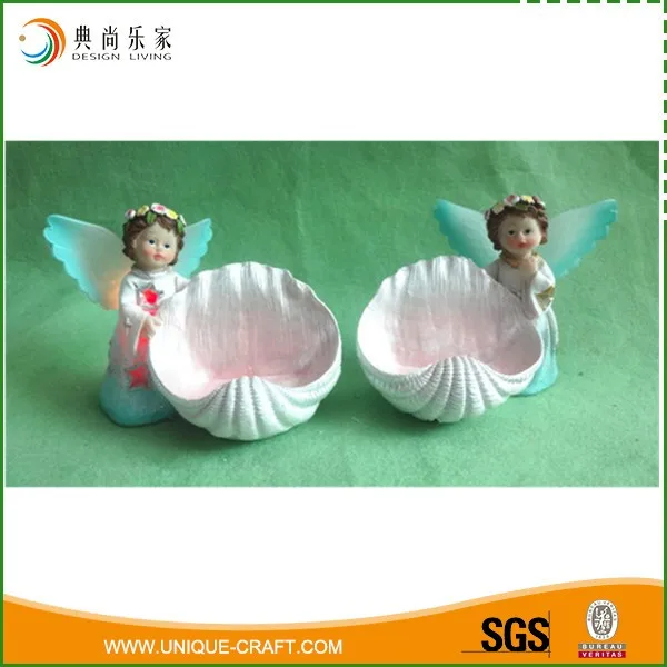 Polyresin Mini fairy garden figurines with LED light wholesale