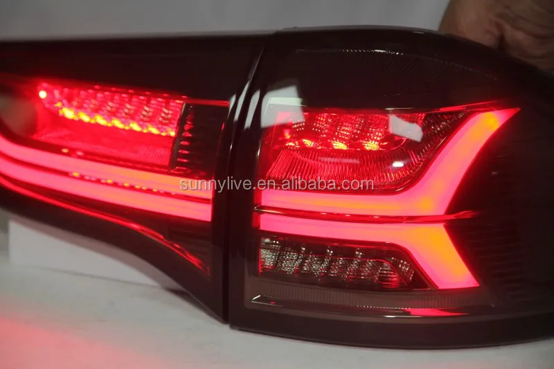 Led Tail Lamp Rear Light All Smoke Black Color For Mitsubishi Pajero