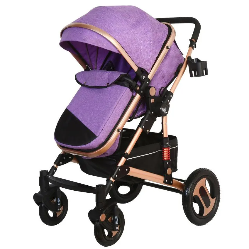 golden baby pram