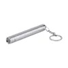 Round Moon Shape Aluminium Alloy Mini LED Flashlight Torch Lights Keychain