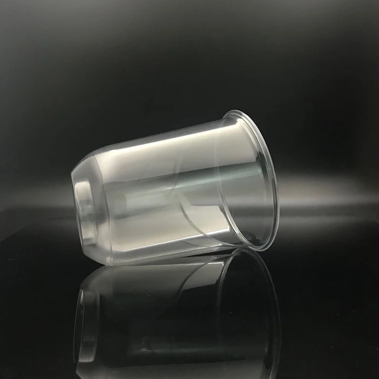 Disposable Round Bottom U Shape Plastic 500ml Pet Pearl Milk Boba