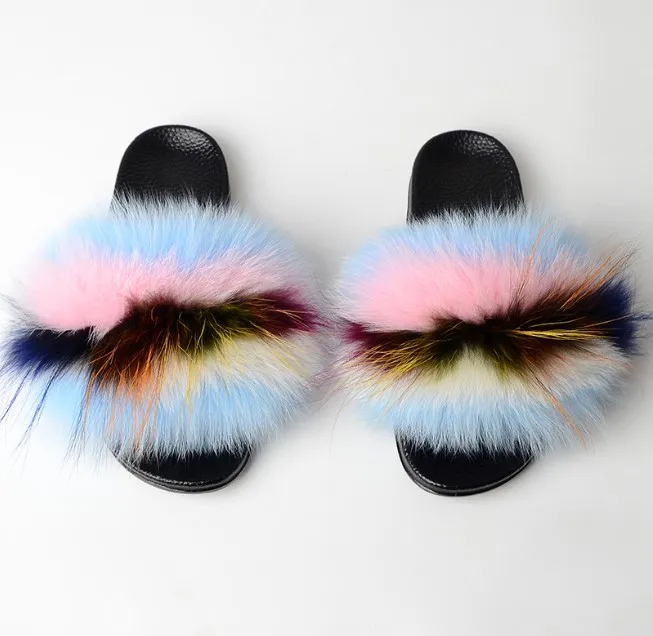 custom made fur slides