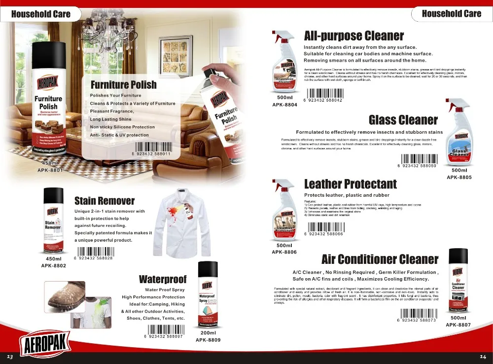 Aeropak Hot sale Household Aerosol For Home Care Cleaner